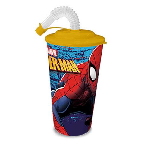 Marvel Spiderman Yellow 500ml Tumbler With Straw £2.49